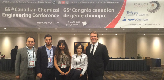 L'équipe du CES MINES ParisTech présente à la conférence CSChE 2015, Calgary